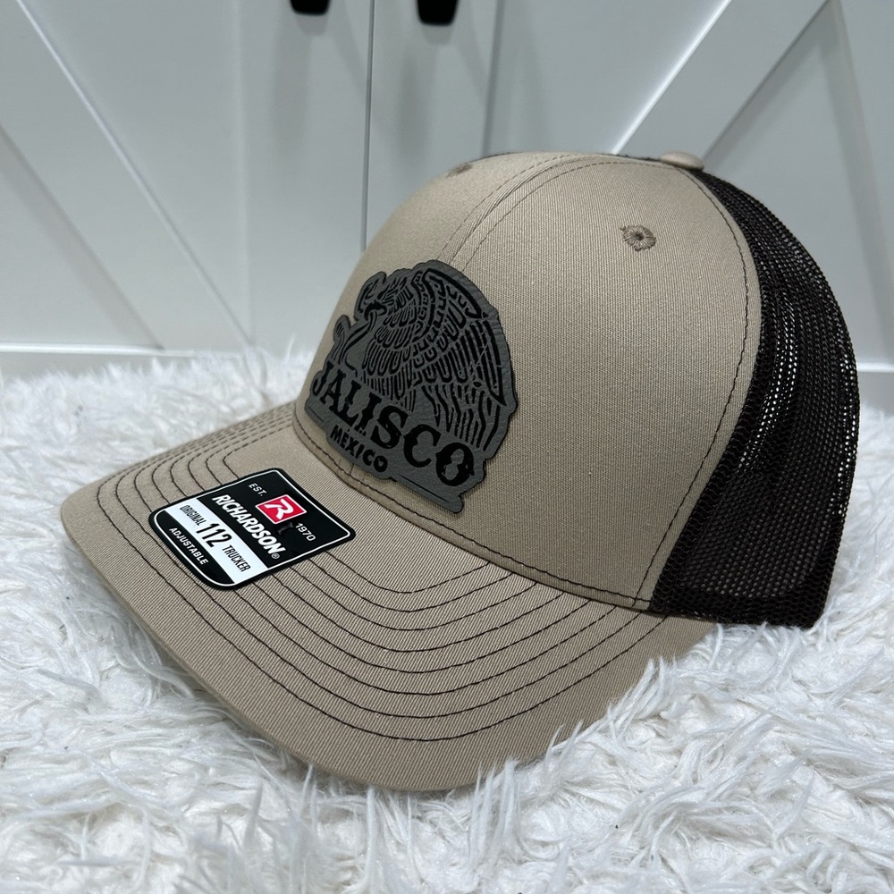 Laser engraved Richardson 112 trucker hat. Jalisco Mexico.